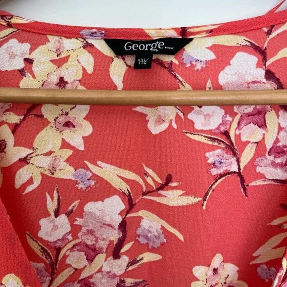 5/20$ George floral pink adjustable dress  size XXL - Picture 5 of 6